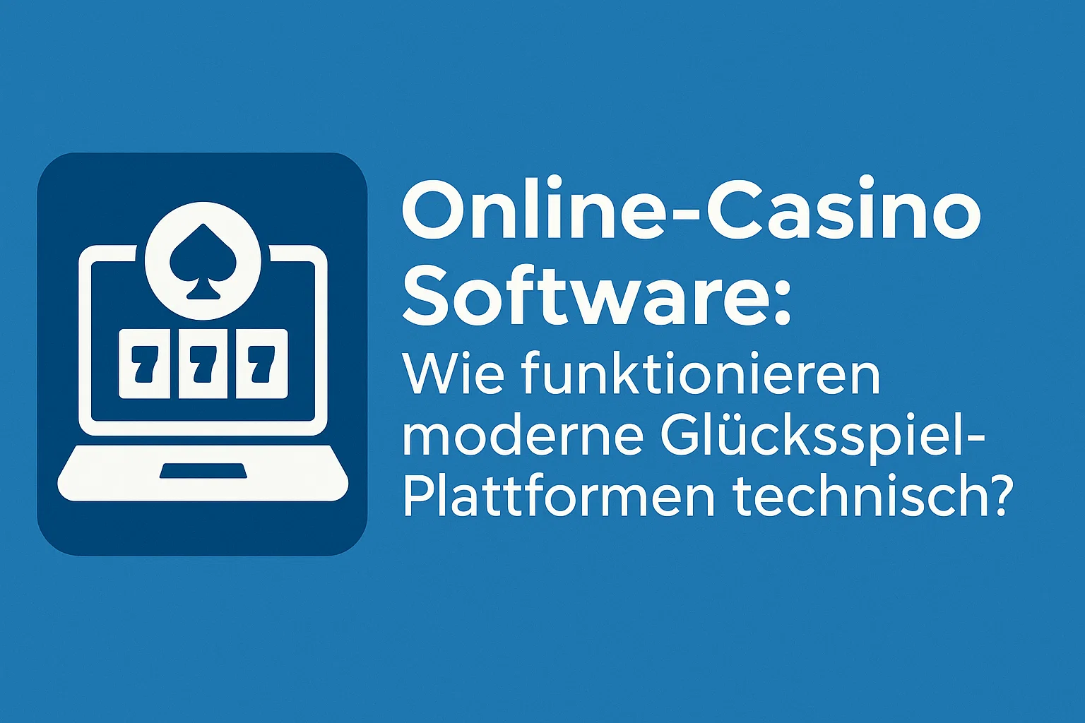 Online-Casino-Software: Wie funktionieren moderne Glücksspiel-Plattformen technisch?